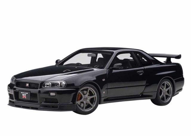 オートアート 【再生産】1/18 日産 スカイライン GT-R （R34） Vスペック II （ブラックパール）【77407】ミニカー 返品種別B