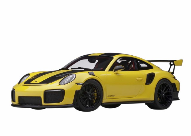 オートアート 1/18 ポルシェ 911 （991.2） GT2 RS ヴァイザッハ・パッケージ （イエロー/カーボンブラック）【78172】ミニカー 返品種