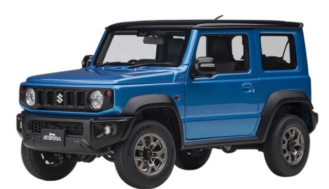 はみた オートアート 1/18 スズキ ジムニー シエラ （JB74）（ブルー