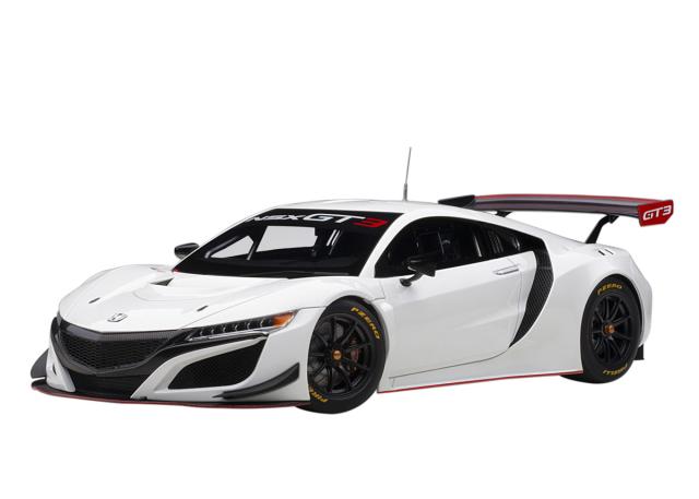 オートアート 1/18 ホンダ NSX GT3 2018 （ホワイト）※開閉無【81898】ミニカー  返品種別Bの通販は