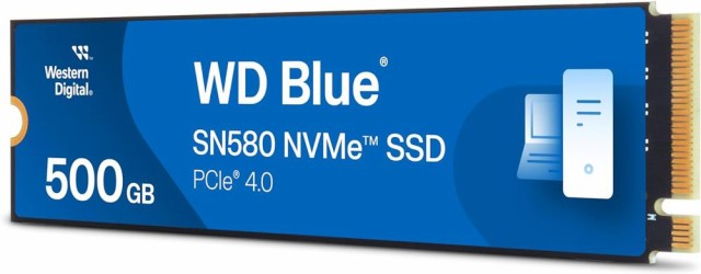 Western Digital（ウエスタンデジタル） WD Blue SN580 NVMe 内蔵SSD Type 2280 M.2 PCIe Gen4 x4 500GB WDS500G3B0E返品種別B