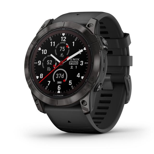 ガーミン fenix 7X Pro Sapphire Dual Power Ti Carbon Gray DLC/Black  