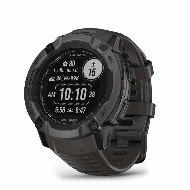 ガーミン Instinct 2X Dual Power Graphite　【Suica対応】スマートウォッチ 010-02805-22[0100280522] 返品種別Aの通販はスマートウォッチ