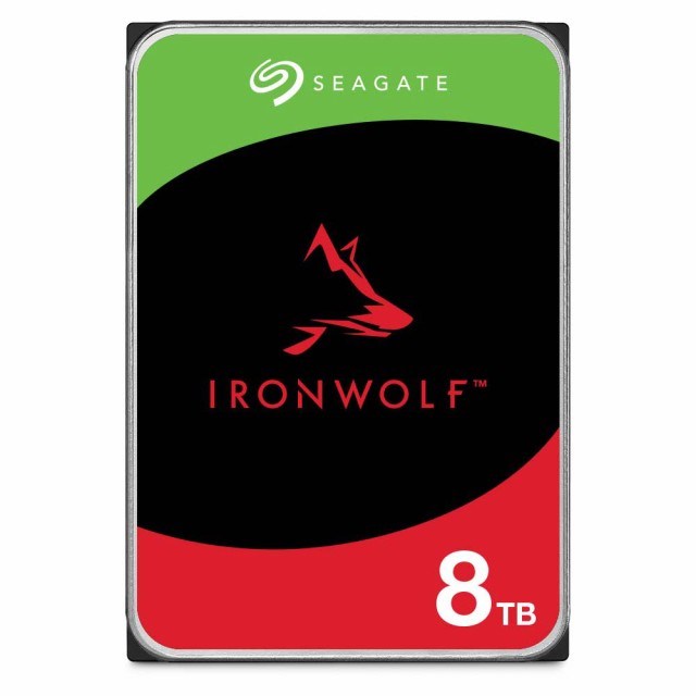 Seagate（シーゲイト） ST8000VN002 IronWolf（NAS向けモデル） 3.5インチ 内蔵ハードディスク 8TB　SATA6Gb/s キャッシュ256MB 5400RPM