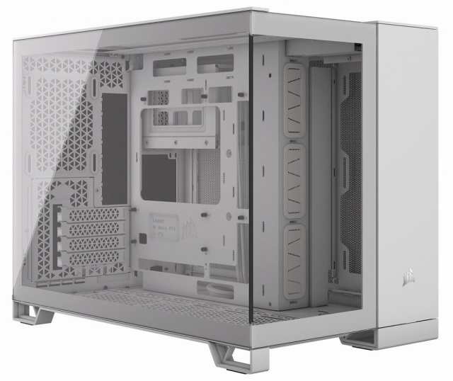 CORSAIR（コルセア） ミニタワー型PCケース 2500X Tempered Glass mATX Mid-Tower White（ホワイト） CC-9011266-WW返品種別B