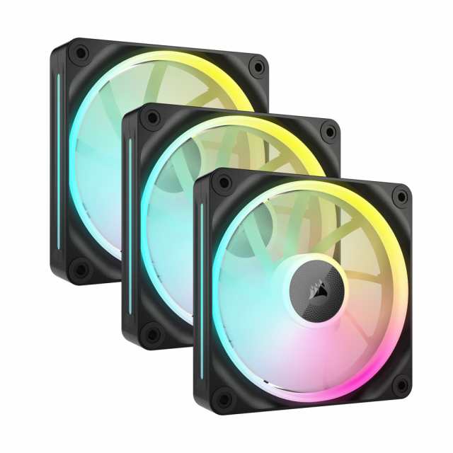 CORSAIR（コルセア） CO-9051026-WW PCケースファン iCUE LINK LX120 RGB Triple Fans Starter Kit（ブラック）[CO9051026WW] 返品種別B