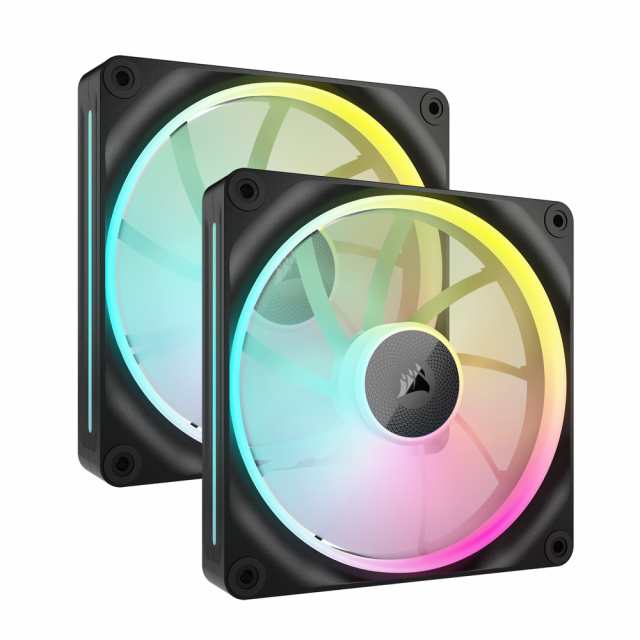 CORSAIR（コルセア） CO-9051028-WW PCケースファン iCUE LINK LX140 RGB Dual Fans Starter Kit（ブラック）[CO9051028WW] 返品種別B