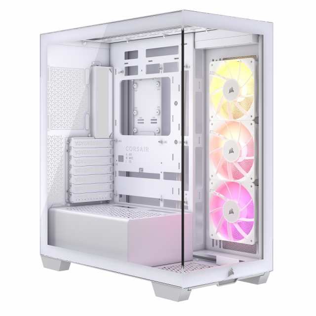 CORSAIR（コルセア） PCケース ミドルタワー iCUE LINK 3500X RGB Tempered Glass Mid-Tower（ホワイト） CC-9011281-WW返品種別B