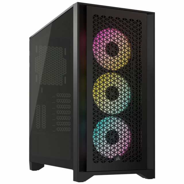 CORSAIR（コルセア） CC-9011240-WW ミドルタワー型PCケース iCUE 4000D RGB Airflow Black[CC9011240WW] 返品種別B