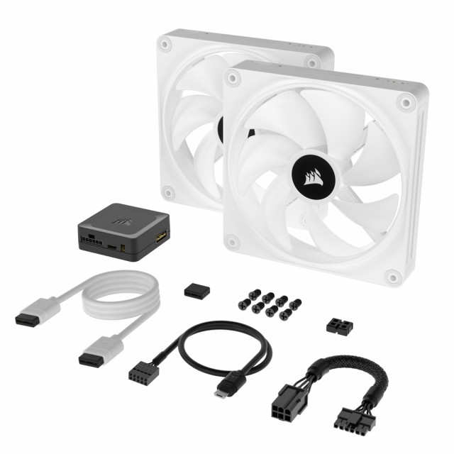 CORSAIR（コルセア） CO-9051008-WW ファン iCUE LINK QX140 RGB WHITE Starter KitiCUE LINK QX RGBシリーズ[CO9051008WW] 返品種別B