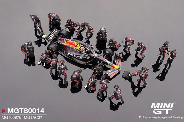 MINI−GT 1/64 オラクル レッドブル レーシング RB19 2023 優勝車 #1 日本グランプリ Max Verstappen ピットクルーセット【MGTS0014】ミニカー  返品種別B 12,286円