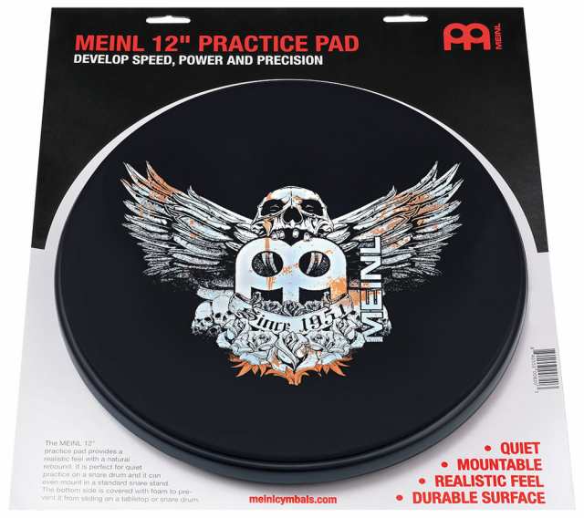 マイネル MPP-12-JB ドラム練習パッド 12”MEINL Practice Pad[MPP12JB] 返品種別A