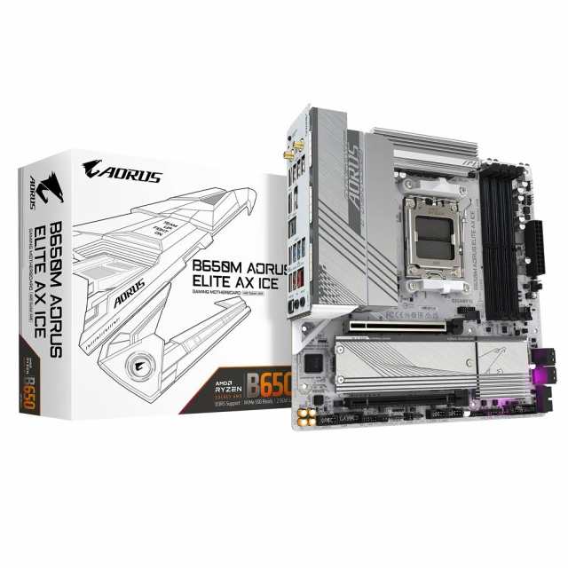 GIGABYTE（ギガバイト） B650M AORUS ELITE AX ICE B650M A ELITE AX ICE返品種別B