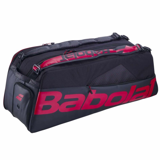 BabolaT(バボラ) 757020-100 バドミントン用 ラケットバッグ 48L（ブラック/レッド・10本収納）Cross Pro[757020100] 返品種別A