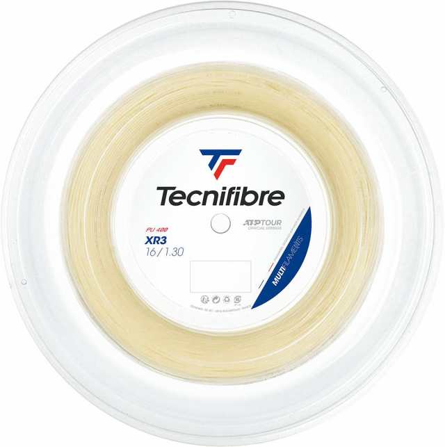 Tecnifibre(テクニファイバー) 硬式テニス用ストリング XR3 1.25（ナチュラル・サイズ：200m）  TCF-TFSR202-NA-1.25返品種別A 『オンライン格安』