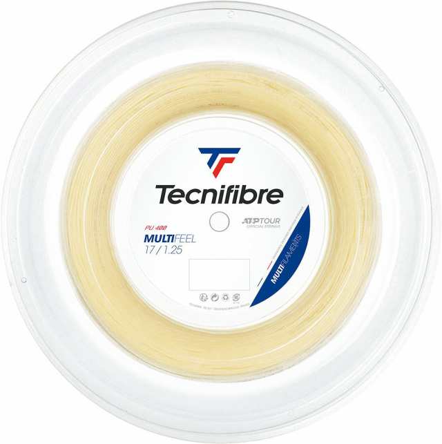 Tecnifibre(テクニファイバー) 硬式テニス用ストリング MULTIFEEL 1.25（ナチュラル・サイズ：200m） TCF-02RMU125XN返品種別A