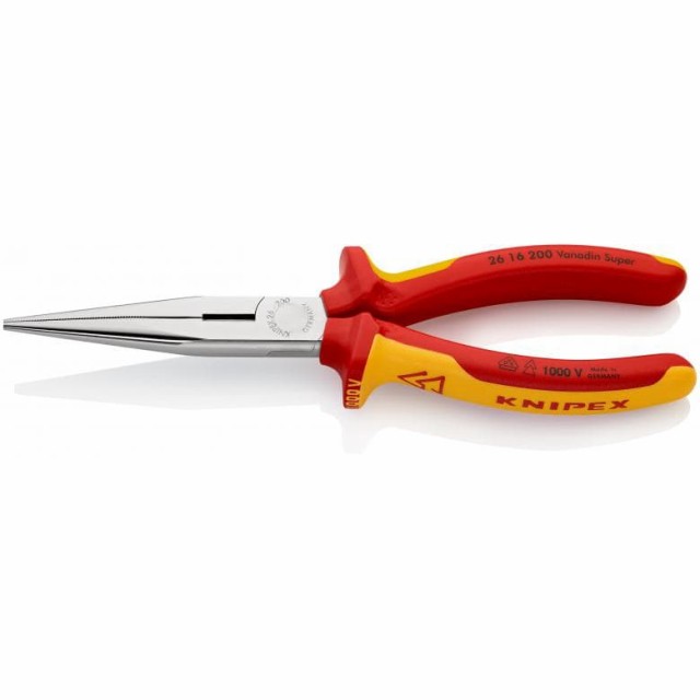 クニペックス 26 16 200 絶縁1000Vロングラジオペンチ　200mmKNIPEX[2616200KNIPEX] 返品種別Bの通販は