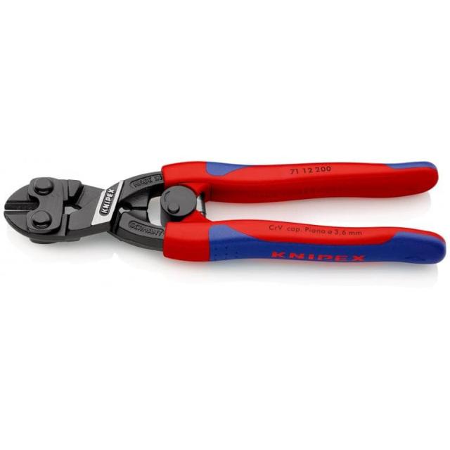 クニペックス 71 12 200 小型クリッパー バネ付き 200mm (台紙付き)KNIPEX[7112200KNIPEXKI] 返品種別Bの通販は