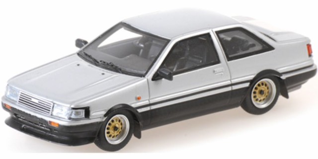 ミニチャンプス 1/43 トヨタ カローラ GT 1984（AE86） シルバー【437166321】ミニカー 返品種別B