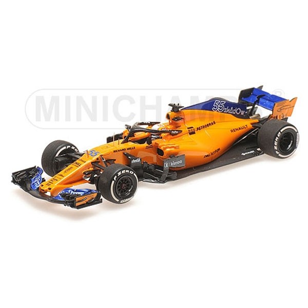 ミニチャンプス 1/43 マクラーレン ルノー MCL33 カルロス・サインツ JR. アブダビ テスト 2018 限定 218pcs【537186455】ミニカー 返