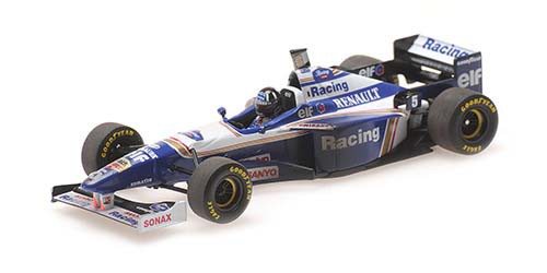 ミニチャンプス 1/43 ウィリアムズ ルノー FW18 デイモン・ヒル 1996 ワールドチャンピオン ウェザリング仕様【436966605】ミニカー 返