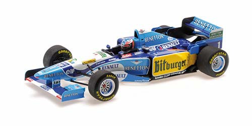 ミニチャンプス 1/18 ベネトン ルノー B195 ミハエル・シューマッハ ヨーロピアンGP 1995 ウィナー【510953201】ミニカー 返品種別B