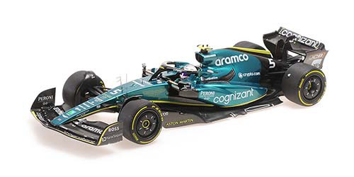 ミニチャンプス 1/18 アストン マーティン アラムコ コグニザント フォーミュラワンチーム AMR22 セバスチャン・ベッテル アブダビGP 2022 ラストレース【117222205】ミニカー  返品種別Bの通販は
