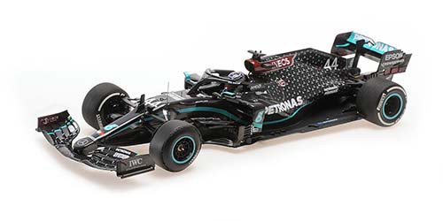 ミニチャンプス 1/18 メルセデス AMG ペトロナス F1チーム W11 EQ パフォーマンス ルイス・ハミルトン イギリスGP 2020 ウィナー【110200