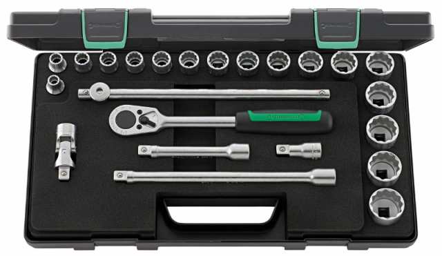 STAHLWILLE 50A/17/6KN (1/2”SQ) ソケットレンチセット 23点 (96035125)スタビレー[50A176KNスタビレ] 返品種別Bの通販はその他花・ガーデン・エクステリア・DIY工具