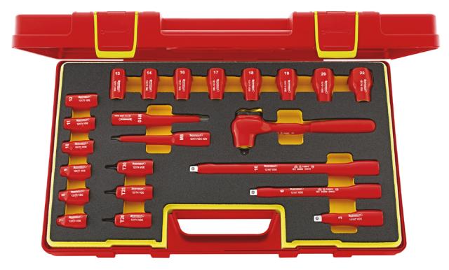 STAHLWILLE 12171/19/4VDE 3/8SQ絶縁ソケットセットスタビレー[12171194VDE] 返品種別Bの通販は
