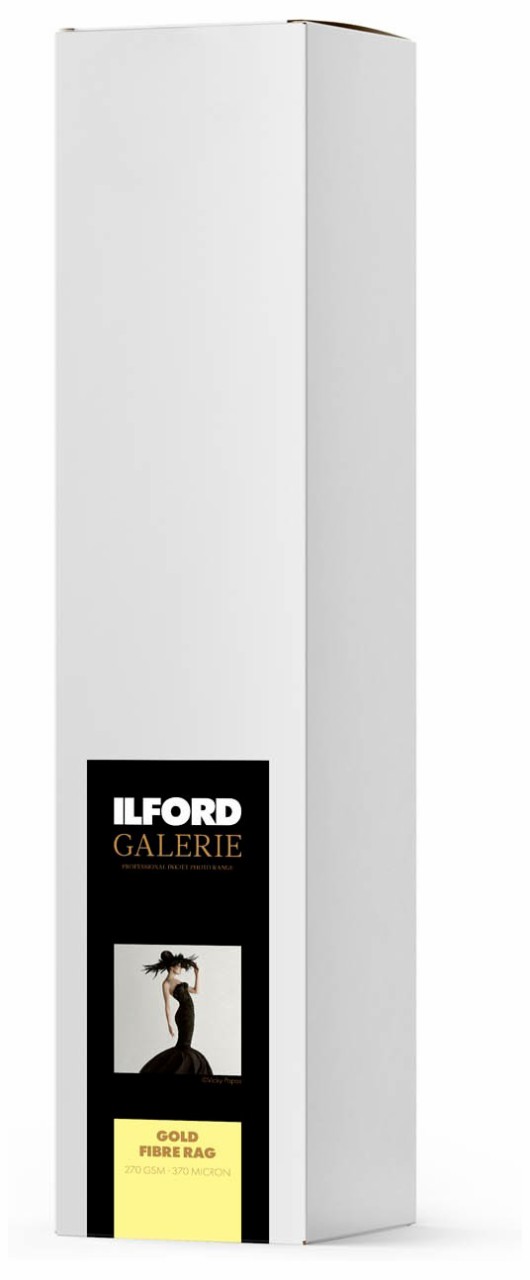 イルフォード インクジェット用紙 ゴールドファイバーラグ 610mmx15mロール 3インチ ILFORD GALERIE GOLD FIBRE RAG 433296返品種別A