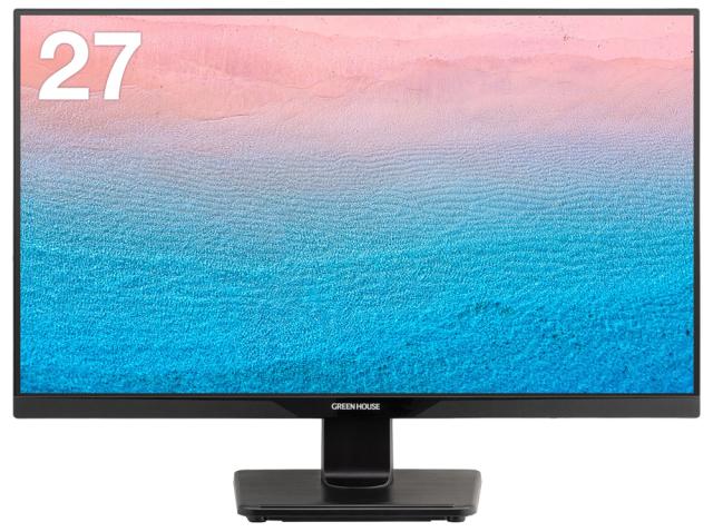グリーンハウス 27型 HISパネルワイド液晶（IPS方式と同等性能のパネル/ノングレア/スピーカー搭載） GREEN HOUSE GH-LCW27C-BK返品種別Aの通販は