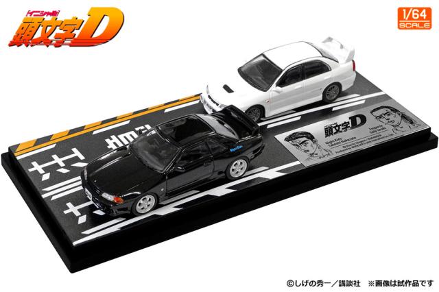 モデラーズ 1/64 頭文字D セットVol.18 中里毅スカイラインGT-R(BNR32)＆岩城清次ランサーエボリューションIV【MD64218】ミニカー  返品種別Bの通販は 5,148円