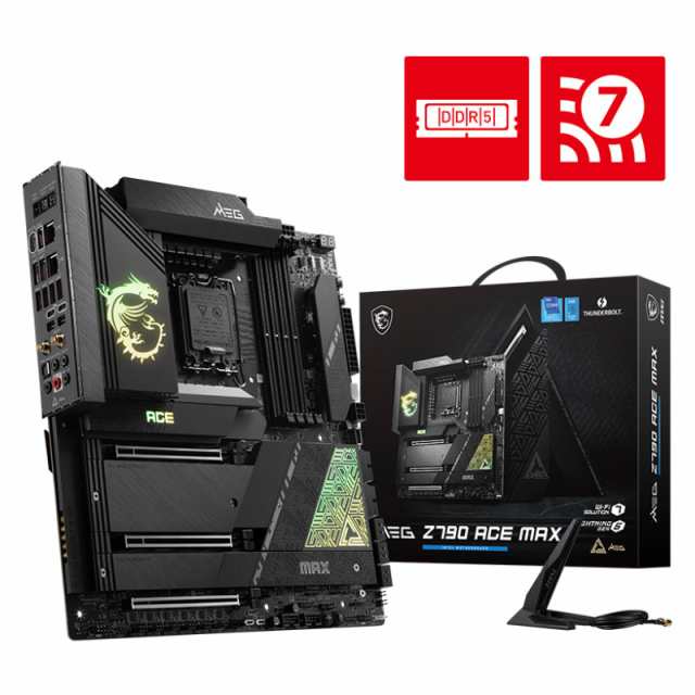 MSI MEG Z790 ACE MAX MSI MEG Z790 ACE MAX / E-ATX対応マザーボード(ブラック)[MEGZ790ACEMAX] 返品種別B