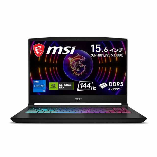 MSI Katana-15-B12VGK-1803JP 15.6型 ゲーミングノートパソコン Katana