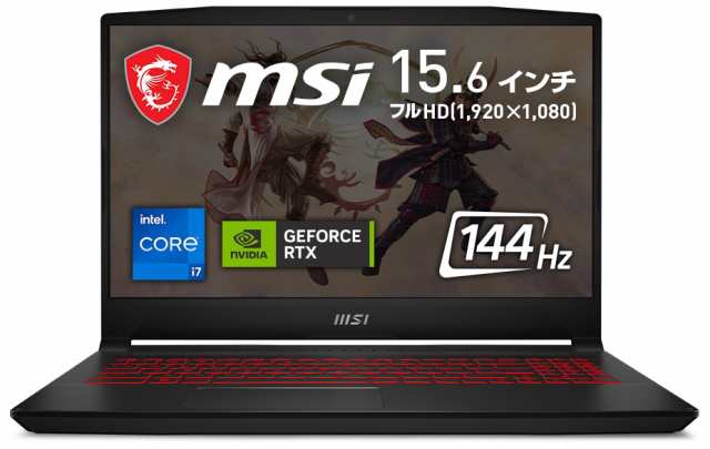 MSI Katana-GF66-11UE-3703JP 15.6型 ゲーミングノートパソコンKatana