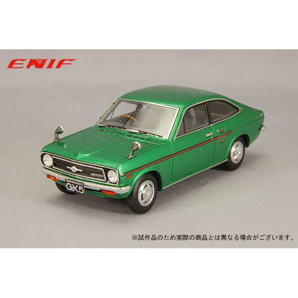 ENIF 1/43 日産 サニー 1200 GX5 クーペ 1972年型 グリーンメタリック【ENIF0050】ミニカー  返品種別Bの通販は