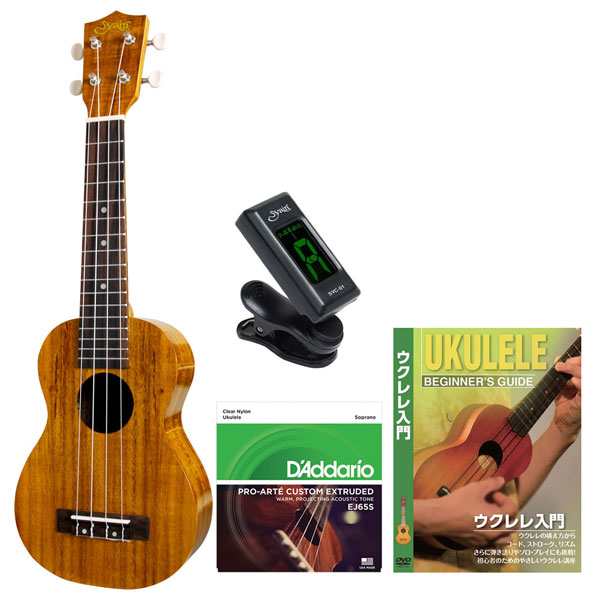 S.Yairi（ヤイリ） ソプラノウクレレ　クリップチューナー＋DVD＋弦セット Ukulele Series YU-S-01K DVD セツト返品種別Aの通販は 10,164円