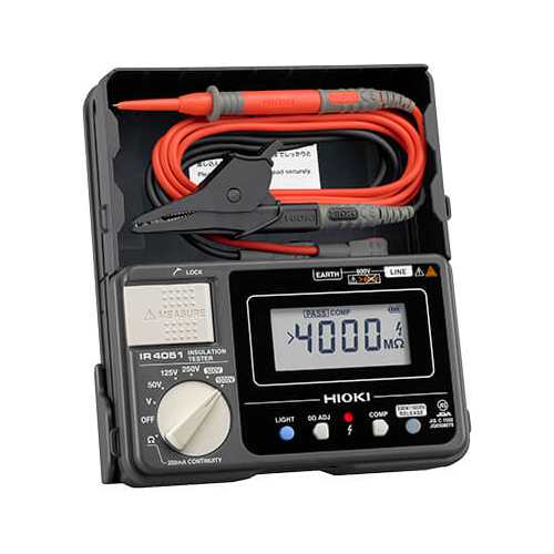日置電機 IR4051-10 5レンジ絶縁抵抗計(テストリードL9787付属)HIOKI[IR405110ヒオキ] 返品種別Bの通販は