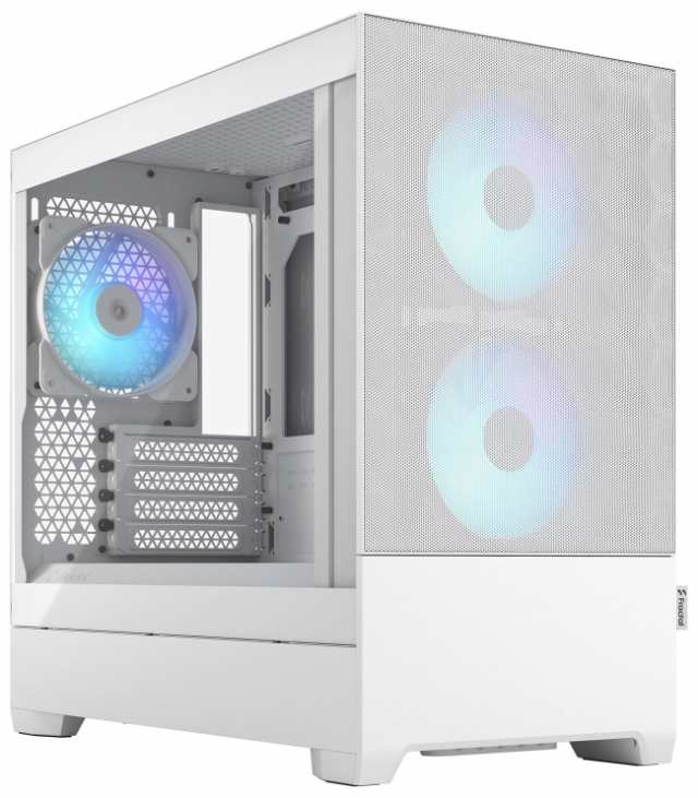 Fractal Design（フラクタルデザイン） FD-C-POR1M-01 ミニPCケース Pop Mini Air RGB White TG Clear Tint[FDCPOR1M01] 返品種別B