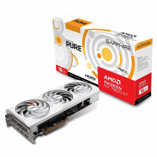 SAPPHIRE（サファイア） SAP-PURX7800XTOC16GB SAPPHIRE PURE Radeon RX 7800 XT GAMING OC 16GB GDDR6[SAPPURX7800XTOC16GB] 返品種別B