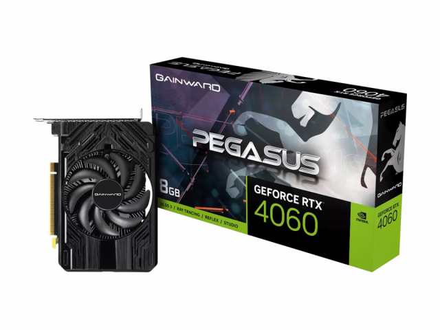 Gainward (ゲインワード) 64060019P1-1070E-G-V GAINWARD GeForce RTX4060 PEGASUS 8G GDDR6 128bit 3-DP HDMI V1 / PCI-Express 4.0 グ