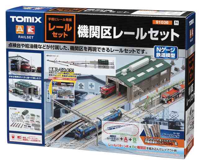 トミックス (N) 91036 機関区レールセット トミックス 91036 キカンクレールセット返品種別B