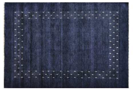 モリヨシ 248-397974 インドギャッベマット Bile ビジェ（約190×240cm・ブルー）CHOUETTE（シュエット）[248397974] 返品種別A