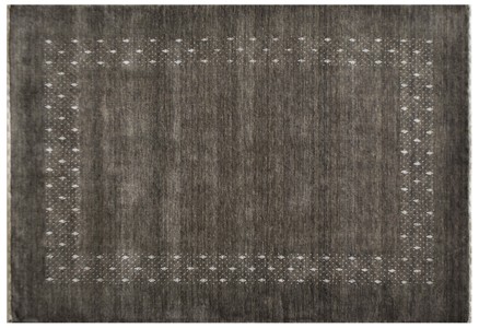 モリヨシ 248-398001 インドギャッベマット Bile ビジェ（約190×240cm・ダークグレー）CHOUETTE（シュエット）[248398001] 返品種別A