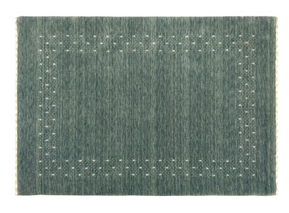 モリヨシ 248-538896 インドギャッベマット Bile ビジェ（約190×240cm・ターコイズ）CHOUETTE（シュエット）[248538896] 返品種別A