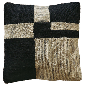 モリヨシ インド製クッションカバー Ville ヴィル（約45×45cm・ブラック） CHOUETTE（シュエット）MR-0707 248-602283返品種別Aの通販は 6,050円