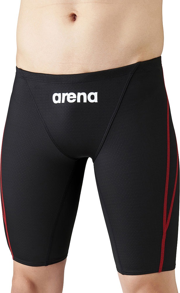 アリーナ ボーイズ用　競泳水着　ハーフスパッツ（ブラック/レッド・サイズ：150cm） ARN1022MJ-BKRD-150返品種別Bの通販は 5,540円