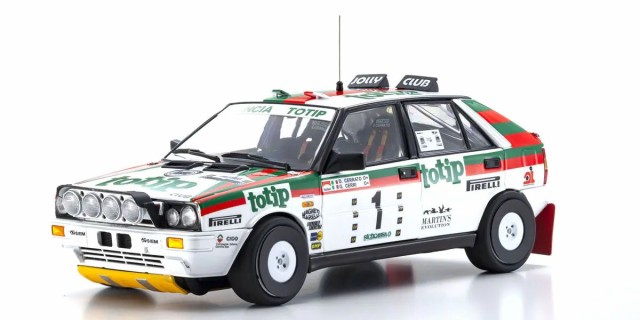 京商 1/18 ランチア デルタ HF 4WD タルガ・フローリオ ”チーム ランチア トティップ” 1987 #1【KS08960C】ミニカー 返品種別B