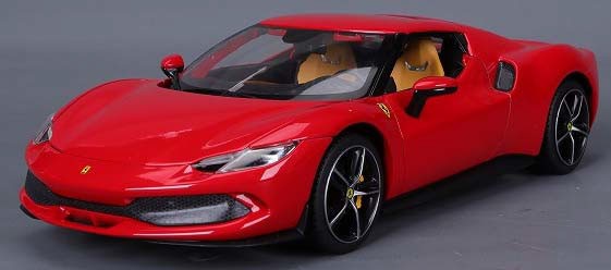 ブラゴ 1/18 フェラーリ 296 GTB(レッド)【18-16018R】ミニカー 返品